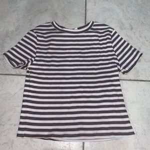 Striped Cropped Shirt